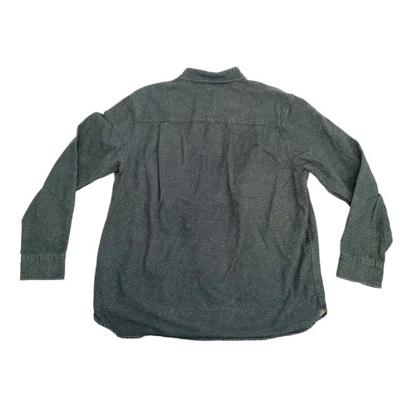 Freedom Foundry Mens Cotton Button-Up Pocket Green Shirt Large - Picture 3 of 9